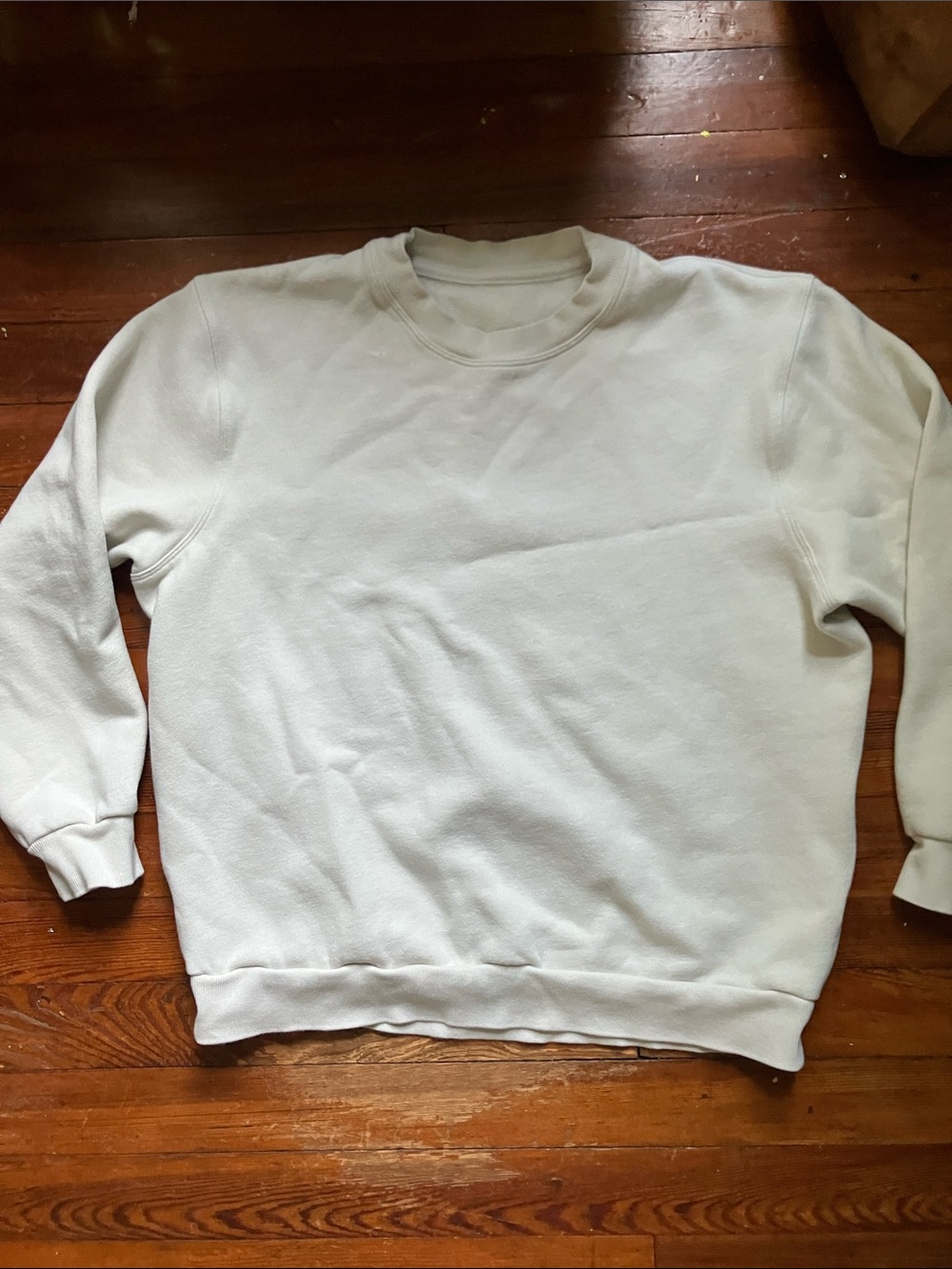 Cream Lululemon Fleece Sweatshirt